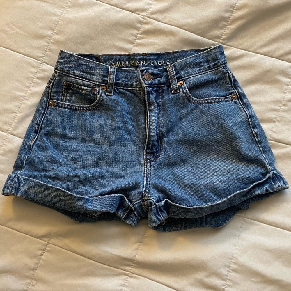 AE Ne(x)t Level High-Waisted Denim Short Short